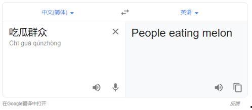 吃瓜群众英语翻译